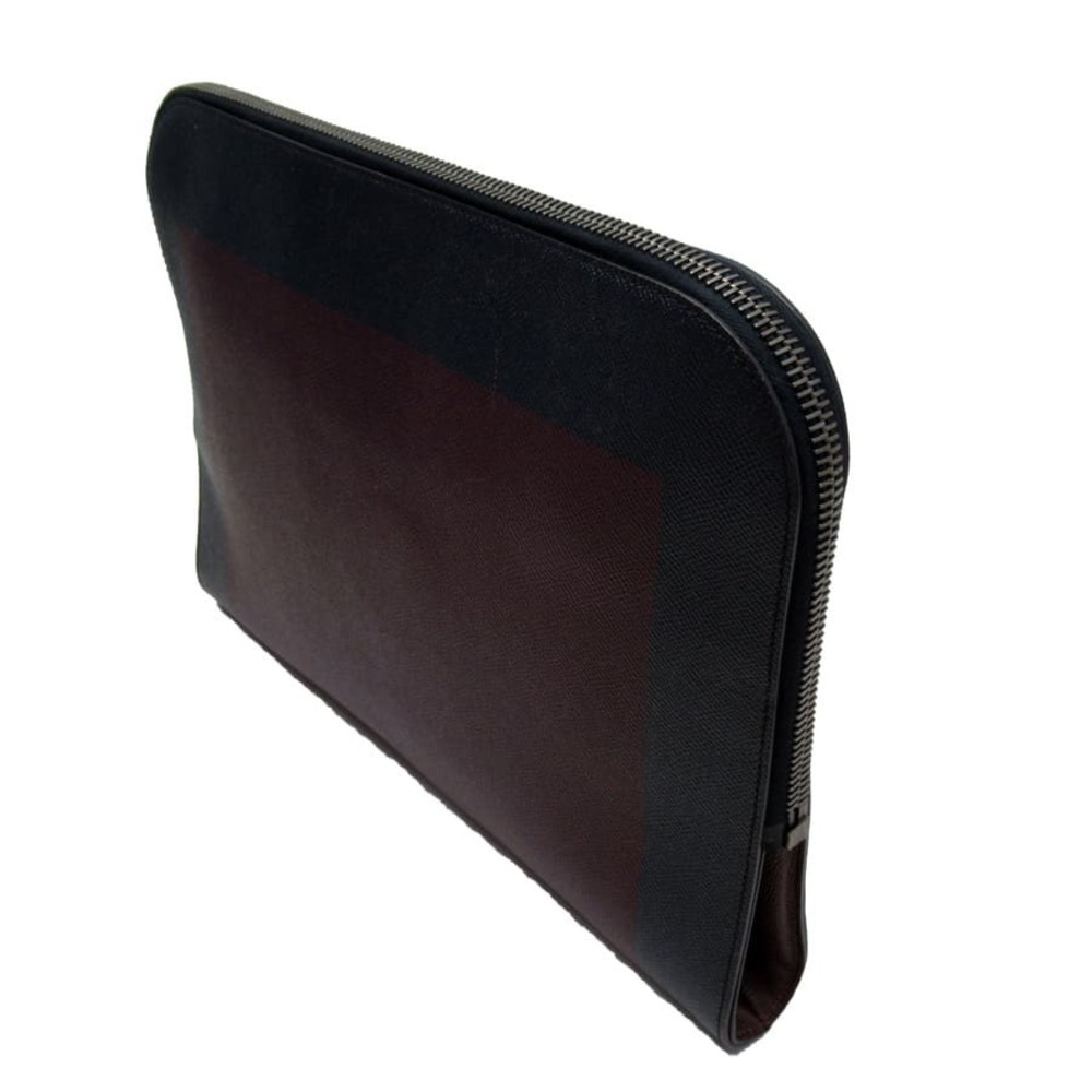 Burberry Navy bag classic Blue Burgundy leather clutch Red favorite